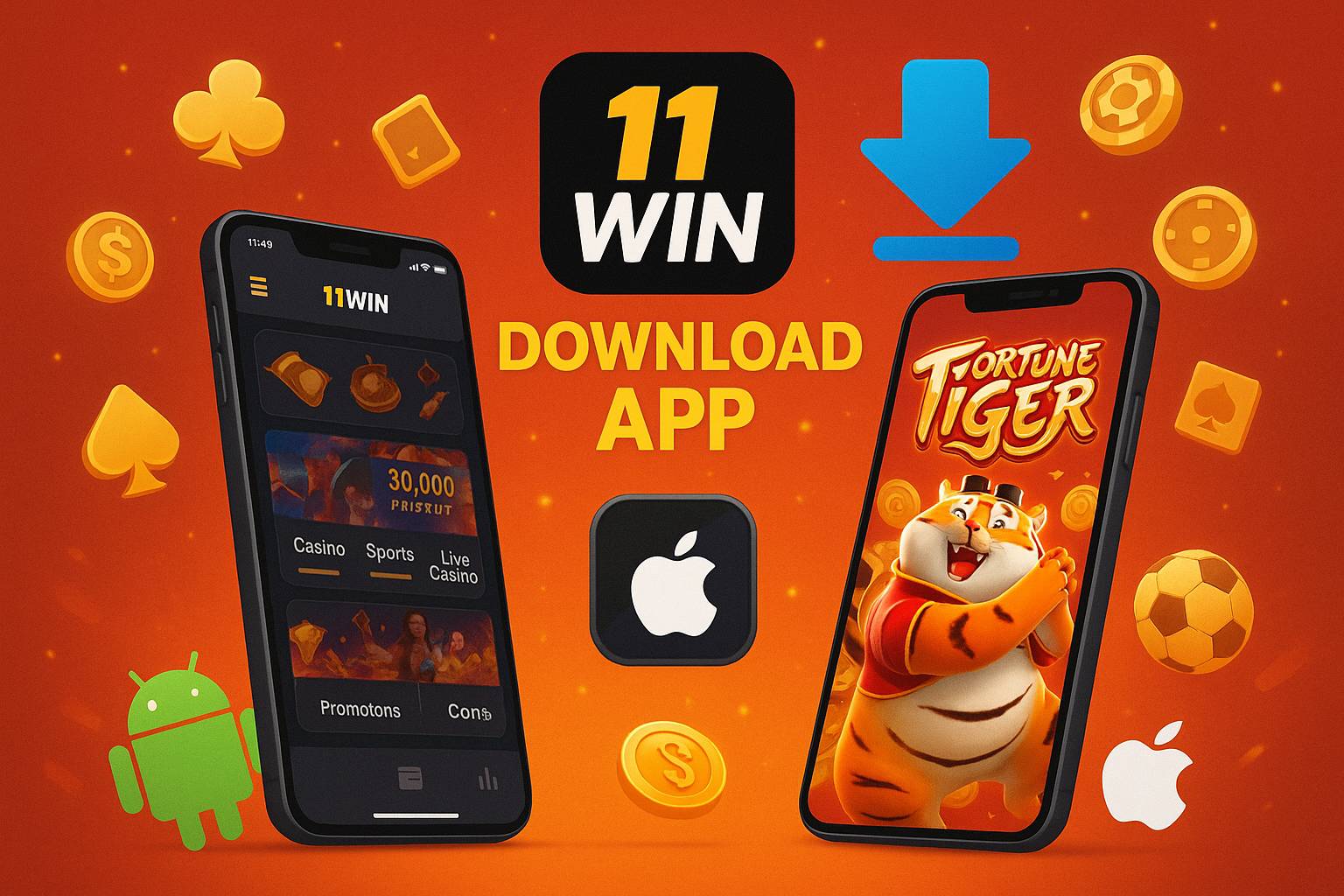 Baixar o 11WIN Cassino App