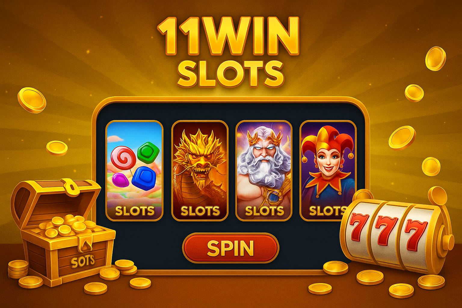Explore o mundo das slot machines no 11WIN Casino